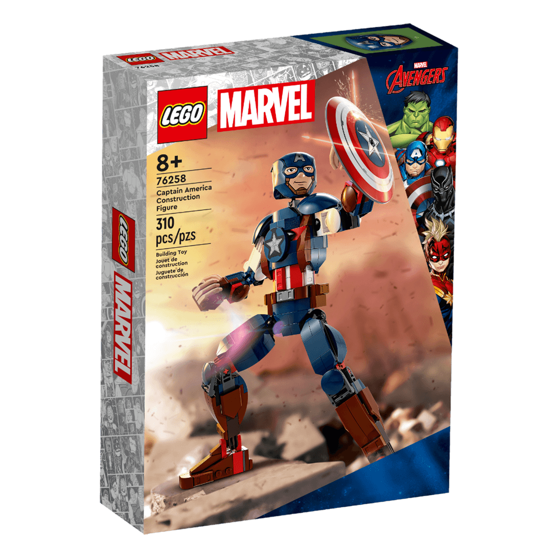 Set Figura de Construcción Capitán América 310 Piezas - LEGO